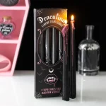 Set of 4 Gothic Pink Vampire Tears Bleeding Taper Candles